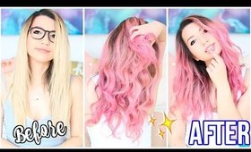 Dying My Hair Pink! Before and After + How I Dyed It!
