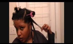 Pin Curl Twist Hair Tutorial