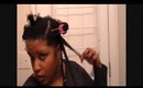 Pin Curl Twist Hair Tutorial
