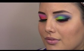 Makeup Tutorial: Rainbow Eye With A Twist