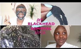 DIY CHARCOAL NASTY BLACKHEAD REMOVAL MASK!!!