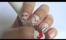 How to do easy hearts nails for valentines day! No special tools needed!