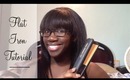 How to Flat Iron Relaxed Hair !