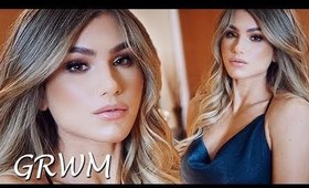 Get Ready with Me! New Years Glam Makeup Hair & Outfit | Kayleigh Noelle