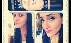 REVIEW and DEMO: Rimmel London, Lasting Finish 25 hour Foundation .