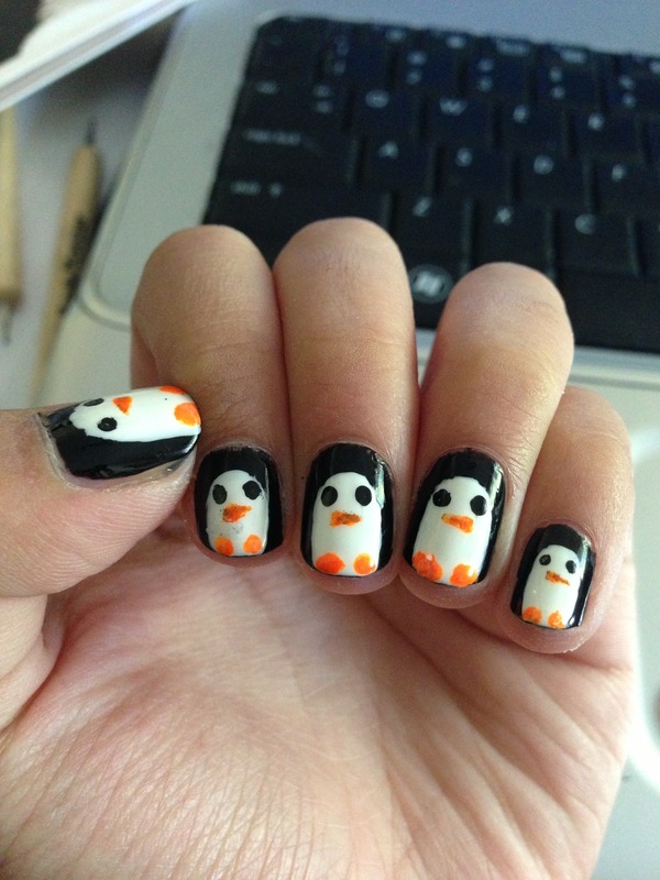 Penguin Nails | Louise T.'s Photo | Beautylish