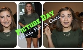 Picture Day Makeup, Hair, & Outfit