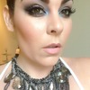 Smoky with a pop of blue - full face!