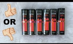 MAYBELLINE COLORSHOW BRIGHT MATTE LIPSTICK SWATCHES & REVIEW | Stacey Castanha