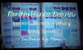 Monthly Planner Update | November 2015, December 2015, January 2016