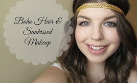 ♡ Boho Hair & Sunkissed Makeup