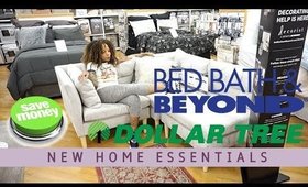 New Home Essentials | Bed Bath & Beyond + Dollar Tree Shopping Haul