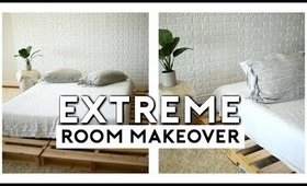 EXTREME ROOM MAKEOVER!!! AFFORDABLE TUMBLR ROOM TRANSFORMATION