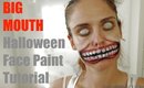 Big Mouth face paint makeup tutorial Halloween 2016