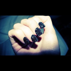 Manucure Caviar Black Pearl By me !!! Before a shooting for a model 