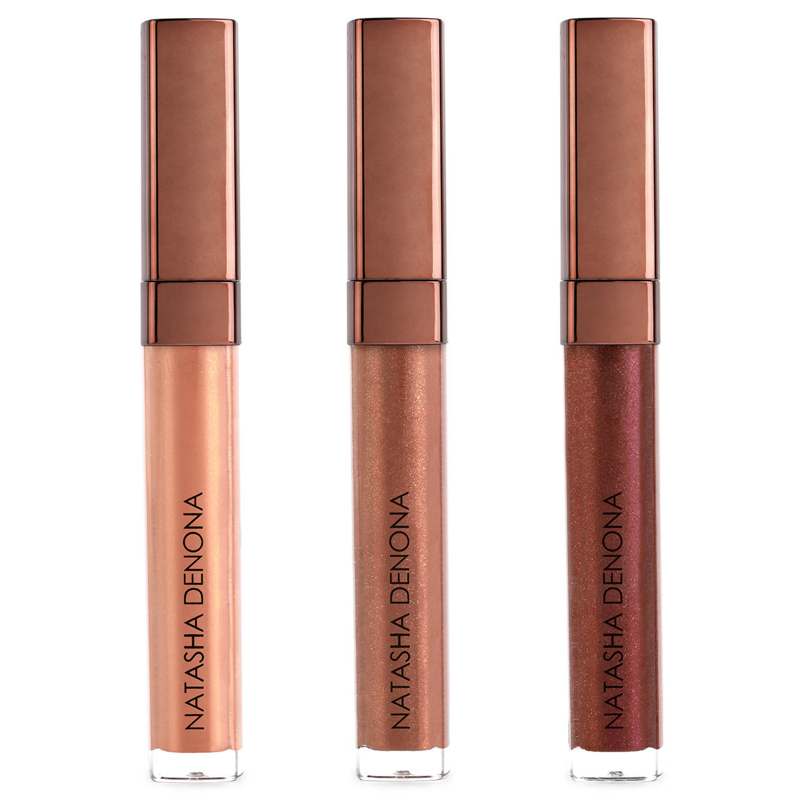Natasha Denona The Bronze Collection Lip Oh-Phoria Gloss & Balm Bundle alternative view 1 - product swatch.