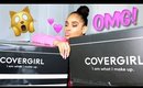 COVERGIRL SENT 2 HUGE PACKAGES! Unboxing & Trying What's Inside