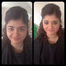 Before and after airbrush makeup 