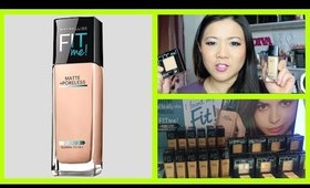 Maybelline Fit Me Matte + Poreless Foundation & Powder First Impression