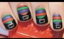 Witch Stockings and Shoes Halloween Nail Art Tutorial