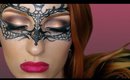 Simple Masquerade make-up mask tutorial / Halloween 2014