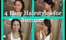 4 Easy Hairstyles for Summer