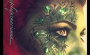 Halloween Makeup Green Glam Witch (purple hair)