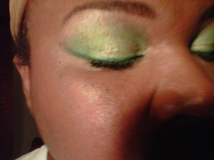Greens and Yellow eyeshadows