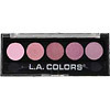 L.A. Colors 5 Color Metallic Eyeshadow Palette Wine & Rose