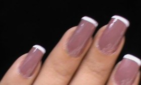 My Beautiful Barbie Pink With White Tip Nail - For Easy And Quick Nail Art For Long/ Short Nails