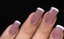 My Beautiful Barbie Pink With White Tip Nail - For Easy And Quick Nail Art For Long/ Short Nails