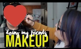 DOING MY MALE FRIENDS MAKEUP | heysabrinafaith