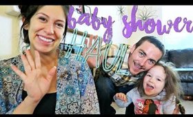 Baby Shower Haul + Name Reveal (feat. 4moms, Target, DockATot, Medela, and more)