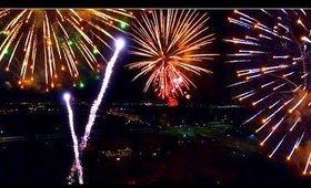 DRONE FLIES THROUGH EXPLODING FIREWORKS!!