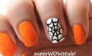 Halloween nail art ❤ Halloween nails polish designs ❤ 2014 tutorial no nails decals/strips/stickers