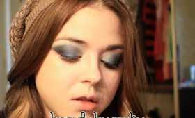 Smokey Blues makeup tutorial: Beauty by Pinky
