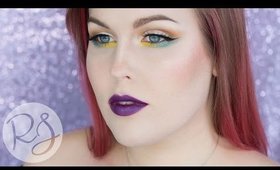Mustard, Teal and Purple Colorful Makeup Tutorial