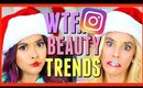 TRYING INSTAGRAM BEAUTY TRENDS with Rebecca Zamolo! Christmas Edition