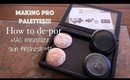 HOW TO DE-POT MAC MSF'S (Mineralize Skin Finishes)| PRO PALETTE TUTORIAL
