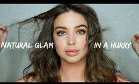 NATURAL GLAM IN A HURRY x Trying NEW PRODUCTS ♡ CHIT CHAT + Beginner Friendly