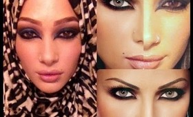 Haifa Wehbe Arabic Makeup Tutorial  هيفاء وهبي مكياج سموكي
