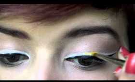 Vibrant Yellow Eyeliner Makeup Tutorial