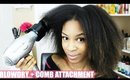 How to Blow Dry Natural Hair - Comb Attachment