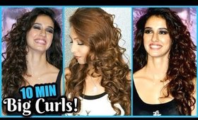 How To Get BIG VOLUMINOUS CURLS In 10 Min!│Disha Patani Baaghi 2 Hairstyle Tutorial HIGHLY REQUESTED