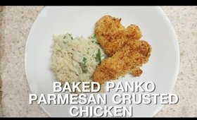 Baked Panko-Parmesan Crusted Chicken (Easy) | yummiebitez