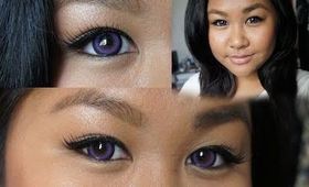 Max Pure Violet Circle Lens Review ~ PinkyParadise.com