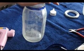 DIY Snowflake Holiday Mason Jar
