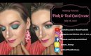 Pink & Teal Cut Crease | Talk Through | NYX Ultimate Shadow Palette | Fabulous Life of Mrs. P