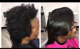 SILK PRESS ON NATURAL HAIR