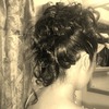 Long hair faux hawk